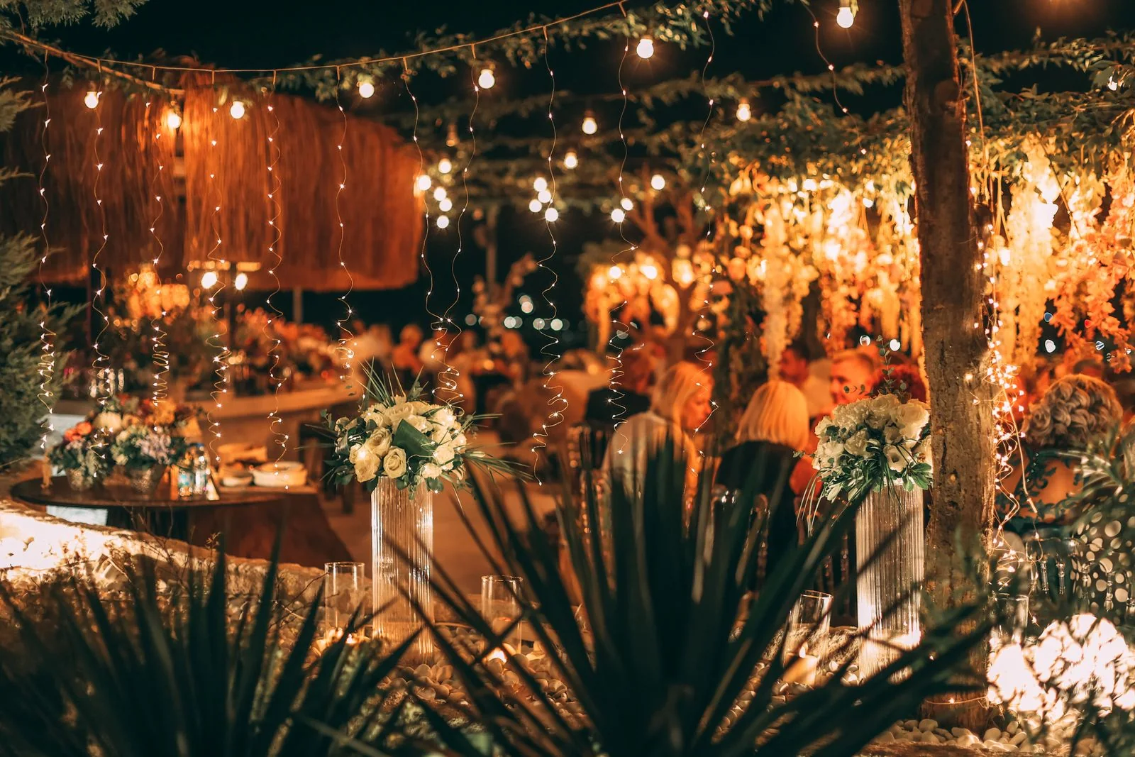 Espaço de eventos Casa Laranjeira ao entardecer